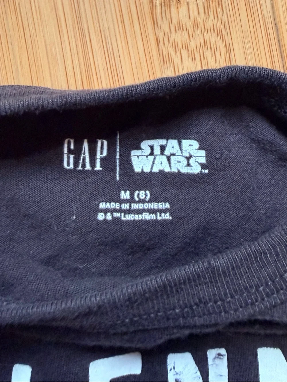 GAP Black Long-Sleeve Millennium Falcon Graphic Tee